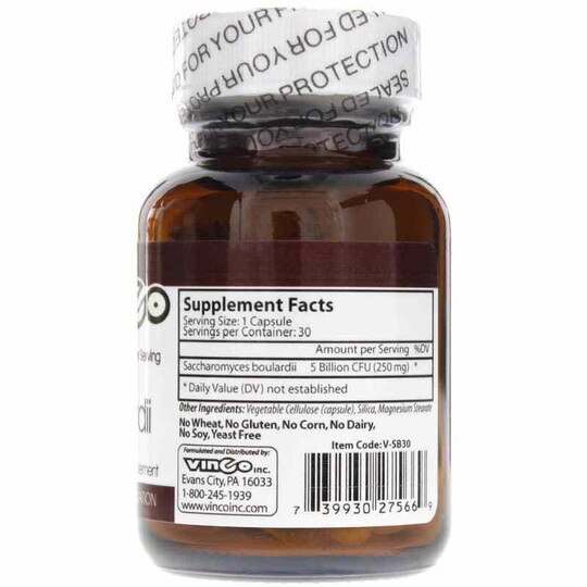 Probiotic S. boulardii 5 Billion CFU, VNC